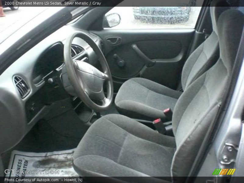 Silver Metallic / Gray 2000 Chevrolet Metro LSi Sedan