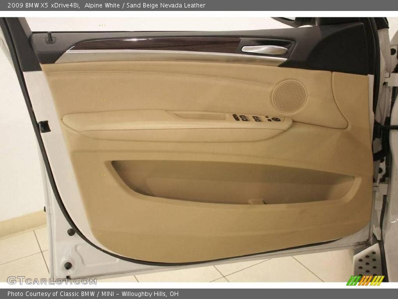 Alpine White / Sand Beige Nevada Leather 2009 BMW X5 xDrive48i
