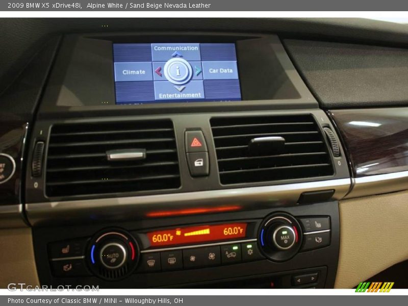 Alpine White / Sand Beige Nevada Leather 2009 BMW X5 xDrive48i