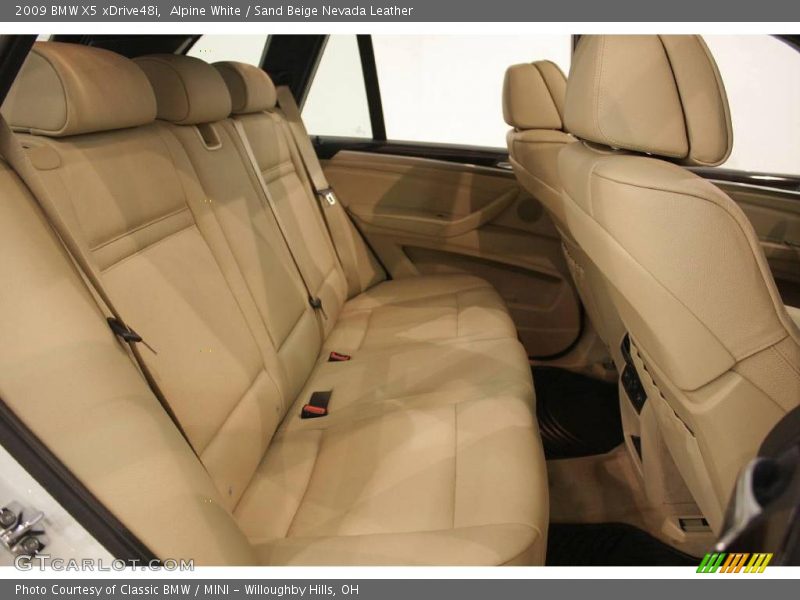 Alpine White / Sand Beige Nevada Leather 2009 BMW X5 xDrive48i