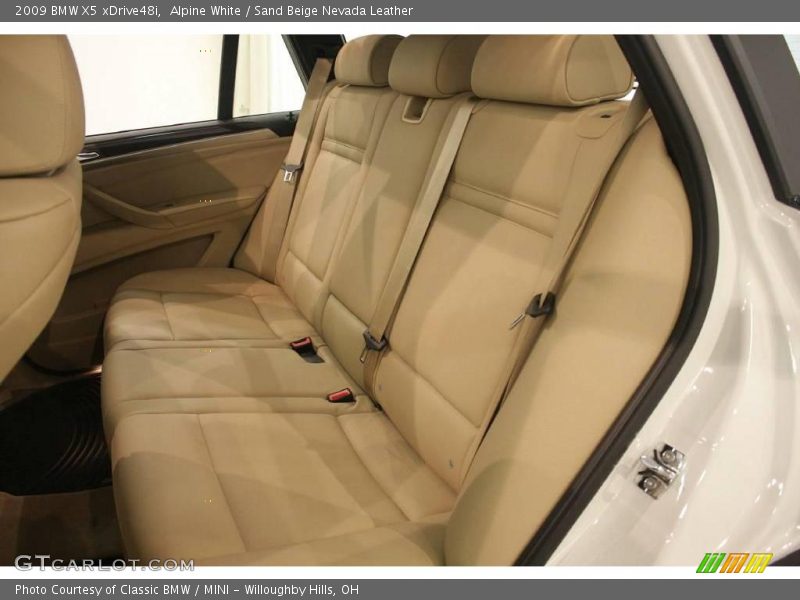 Alpine White / Sand Beige Nevada Leather 2009 BMW X5 xDrive48i