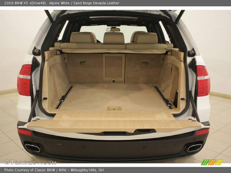 Alpine White / Sand Beige Nevada Leather 2009 BMW X5 xDrive48i