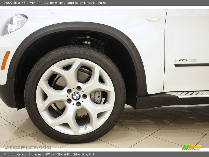 Alpine White / Sand Beige Nevada Leather 2009 BMW X5 xDrive48i