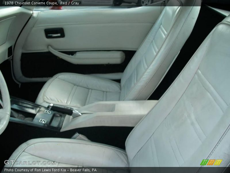 Red / Gray 1978 Chevrolet Corvette Coupe