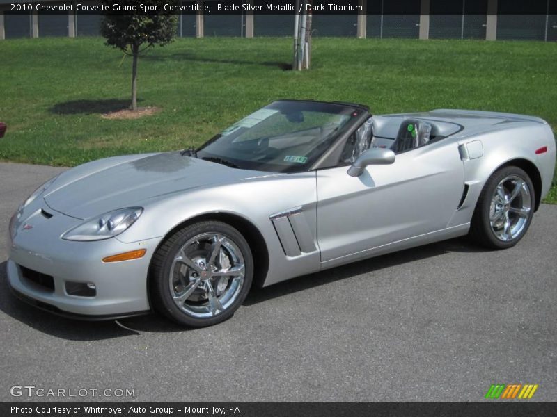 Blade Silver Metallic / Dark Titanium 2010 Chevrolet Corvette Grand Sport Convertible