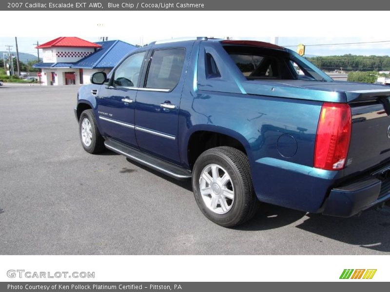 Blue Chip / Cocoa/Light Cashmere 2007 Cadillac Escalade EXT AWD