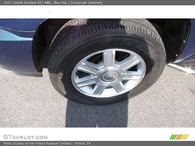 Blue Chip / Cocoa/Light Cashmere 2007 Cadillac Escalade EXT AWD