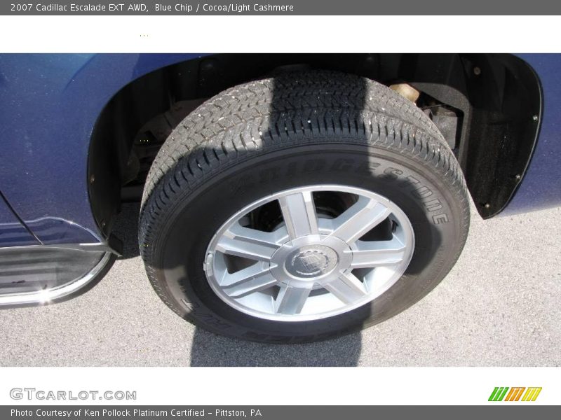 Blue Chip / Cocoa/Light Cashmere 2007 Cadillac Escalade EXT AWD