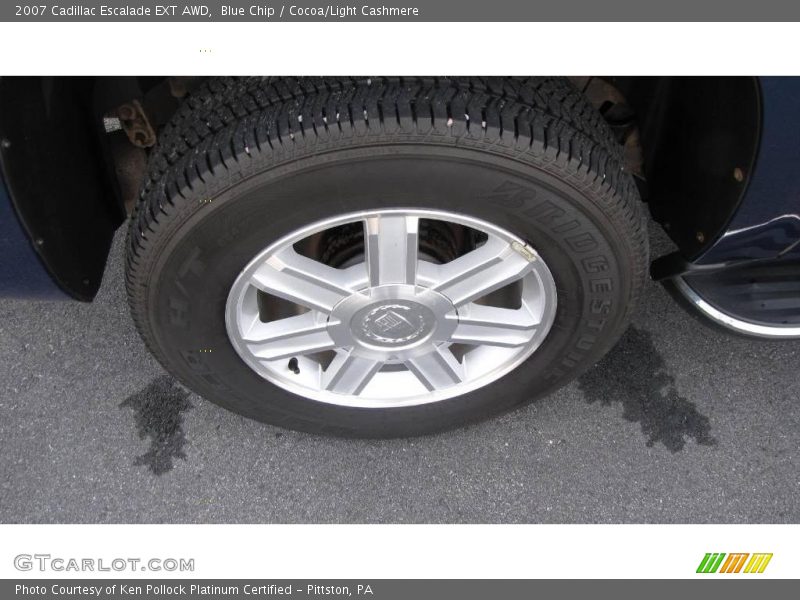 Blue Chip / Cocoa/Light Cashmere 2007 Cadillac Escalade EXT AWD