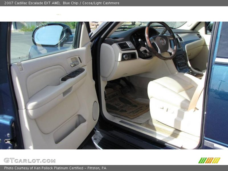 Blue Chip / Cocoa/Light Cashmere 2007 Cadillac Escalade EXT AWD
