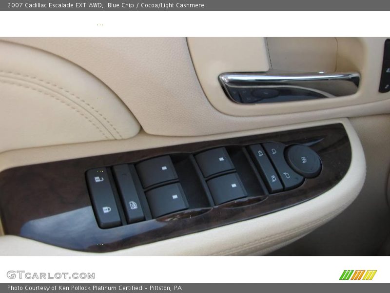 Blue Chip / Cocoa/Light Cashmere 2007 Cadillac Escalade EXT AWD