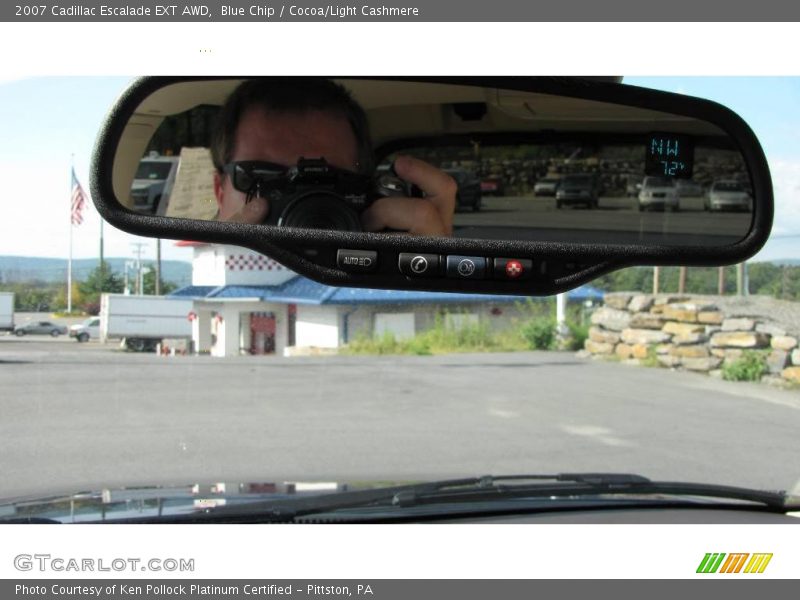 Blue Chip / Cocoa/Light Cashmere 2007 Cadillac Escalade EXT AWD