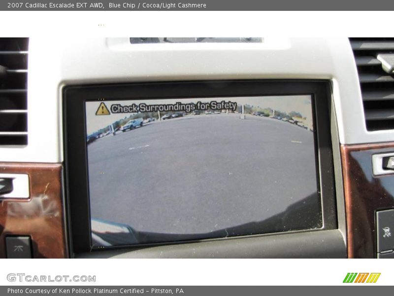 Blue Chip / Cocoa/Light Cashmere 2007 Cadillac Escalade EXT AWD