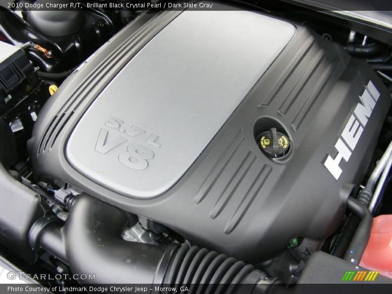 Brilliant Black Crystal Pearl / Dark Slate Gray 2010 Dodge Charger R/T
