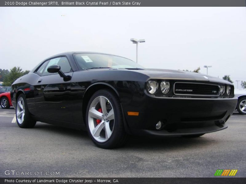 Brilliant Black Crystal Pearl / Dark Slate Gray 2010 Dodge Challenger SRT8