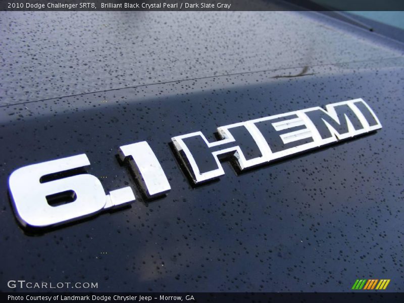 Brilliant Black Crystal Pearl / Dark Slate Gray 2010 Dodge Challenger SRT8