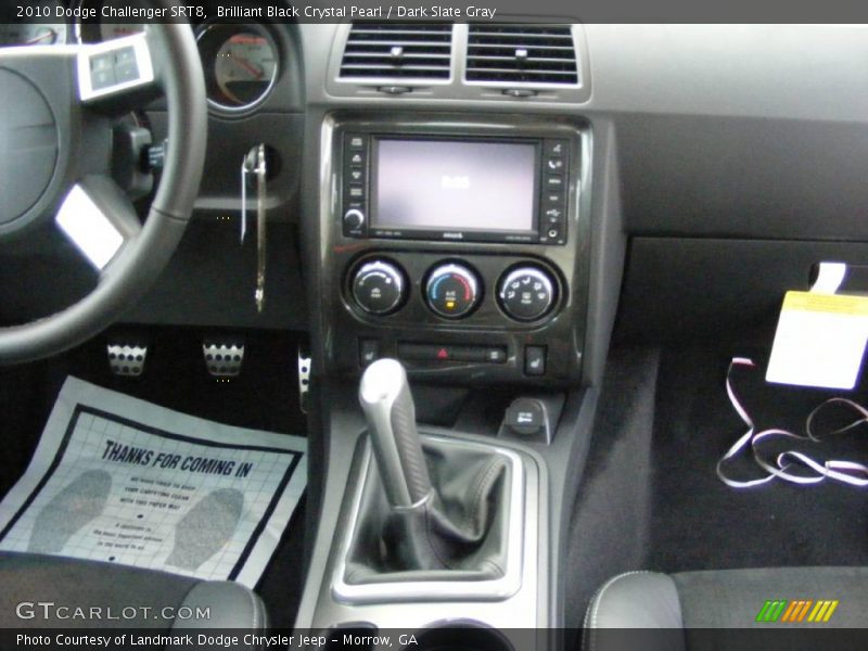 Brilliant Black Crystal Pearl / Dark Slate Gray 2010 Dodge Challenger SRT8