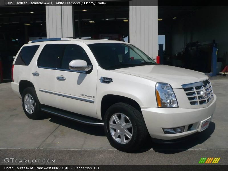 White Diamond / Ebony/Ebony 2009 Cadillac Escalade AWD