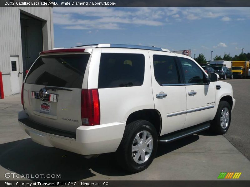 White Diamond / Ebony/Ebony 2009 Cadillac Escalade AWD
