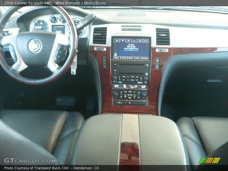 White Diamond / Ebony/Ebony 2009 Cadillac Escalade AWD