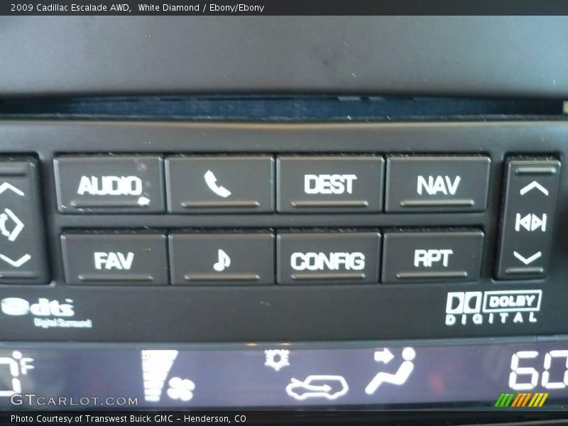 White Diamond / Ebony/Ebony 2009 Cadillac Escalade AWD