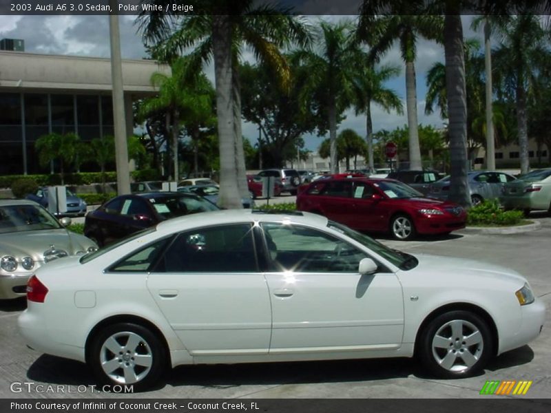 Polar White / Beige 2003 Audi A6 3.0 Sedan