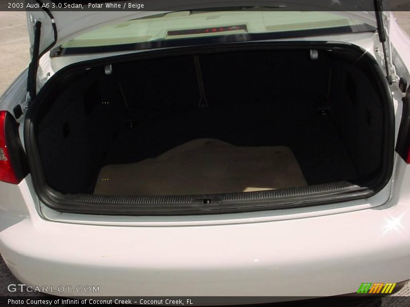 Polar White / Beige 2003 Audi A6 3.0 Sedan