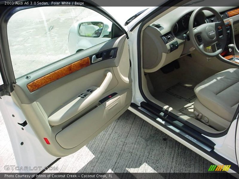 Polar White / Beige 2003 Audi A6 3.0 Sedan