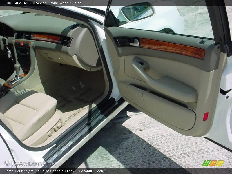 Polar White / Beige 2003 Audi A6 3.0 Sedan