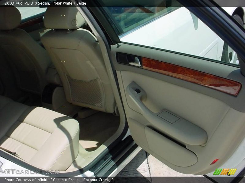 Polar White / Beige 2003 Audi A6 3.0 Sedan