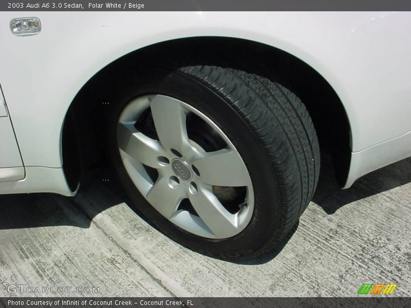 Polar White / Beige 2003 Audi A6 3.0 Sedan