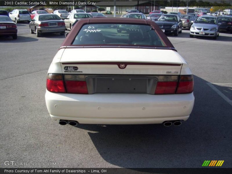 White Diamond / Dark Gray 2003 Cadillac Seville SLS