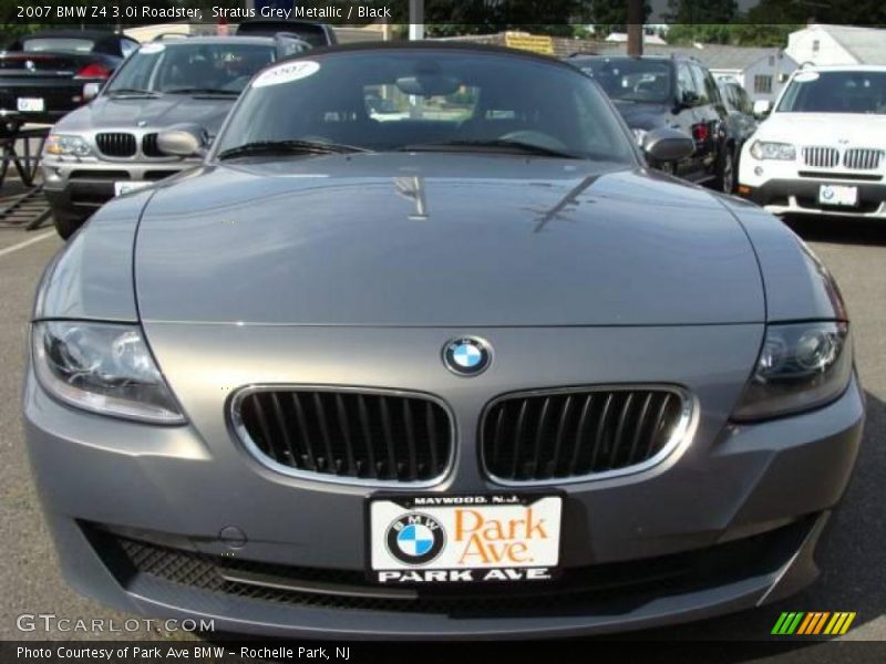 Stratus Grey Metallic / Black 2007 BMW Z4 3.0i Roadster