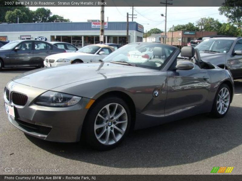 Stratus Grey Metallic / Black 2007 BMW Z4 3.0i Roadster