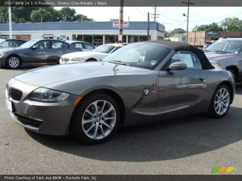 Stratus Grey Metallic / Black 2007 BMW Z4 3.0i Roadster