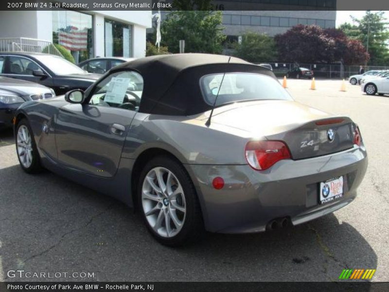 Stratus Grey Metallic / Black 2007 BMW Z4 3.0i Roadster