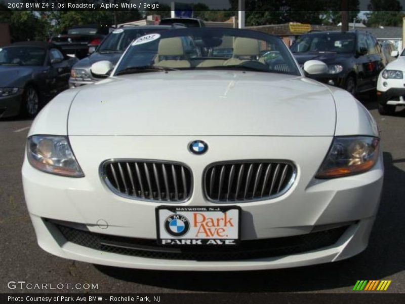 Alpine White / Beige 2007 BMW Z4 3.0si Roadster