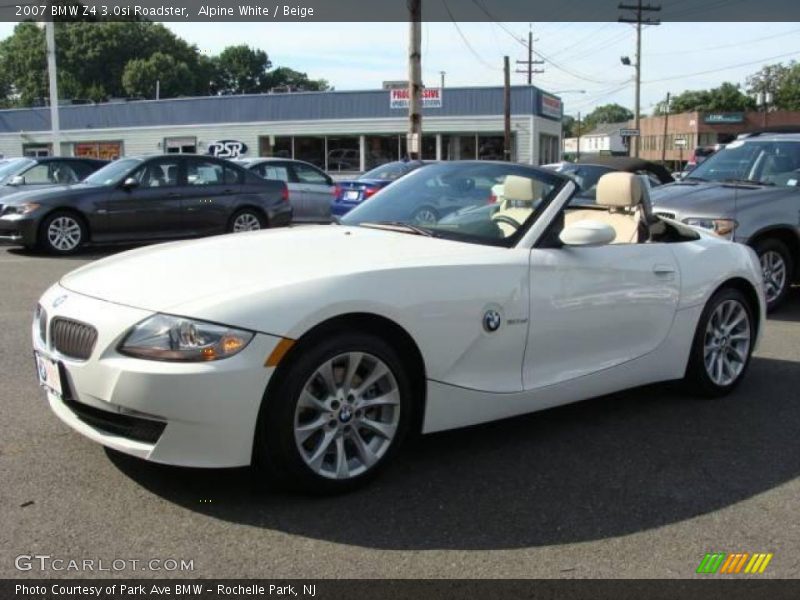 Alpine White / Beige 2007 BMW Z4 3.0si Roadster