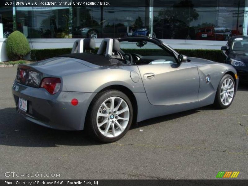 Stratus Grey Metallic / Black 2007 BMW Z4 3.0i Roadster