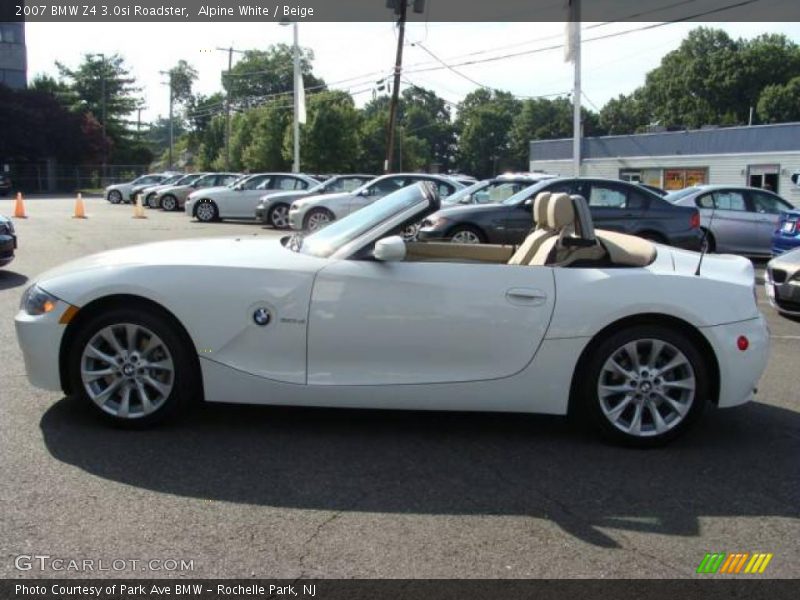 Alpine White / Beige 2007 BMW Z4 3.0si Roadster