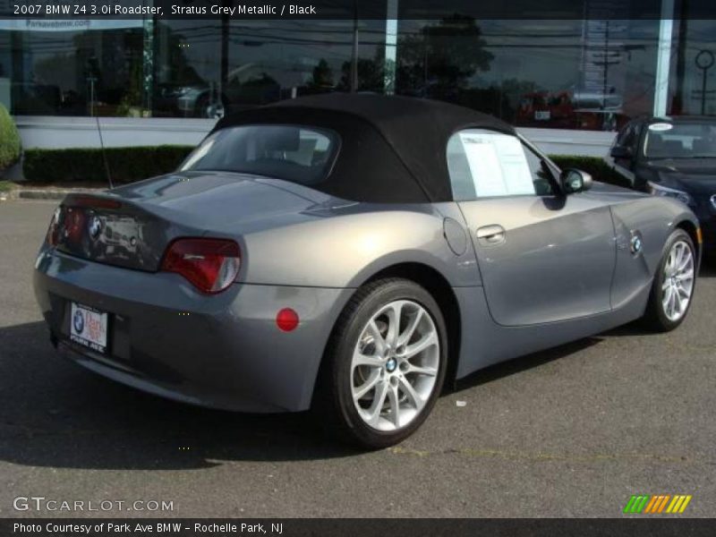 Stratus Grey Metallic / Black 2007 BMW Z4 3.0i Roadster