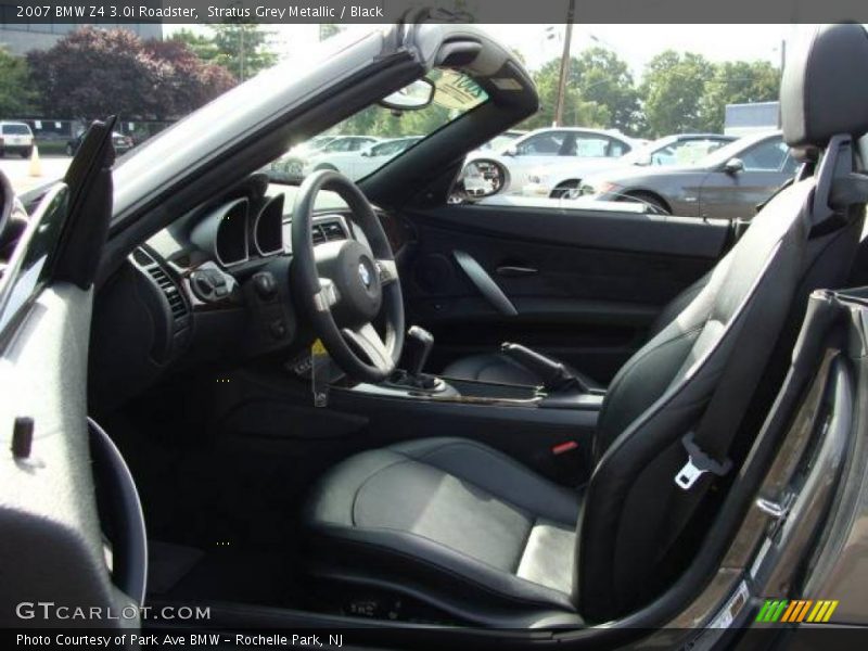 Stratus Grey Metallic / Black 2007 BMW Z4 3.0i Roadster