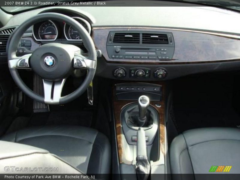 Stratus Grey Metallic / Black 2007 BMW Z4 3.0i Roadster
