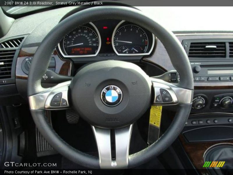 Stratus Grey Metallic / Black 2007 BMW Z4 3.0i Roadster