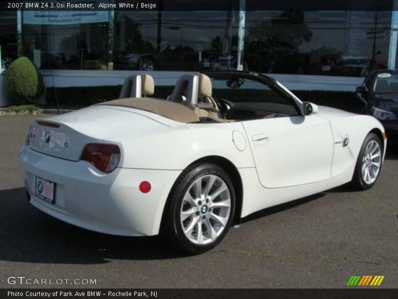 Alpine White / Beige 2007 BMW Z4 3.0si Roadster
