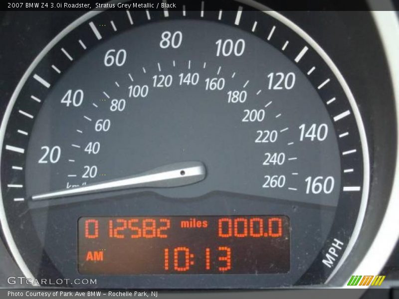Stratus Grey Metallic / Black 2007 BMW Z4 3.0i Roadster