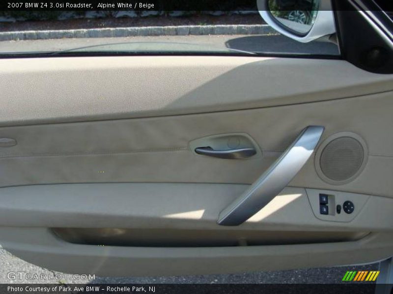 Alpine White / Beige 2007 BMW Z4 3.0si Roadster