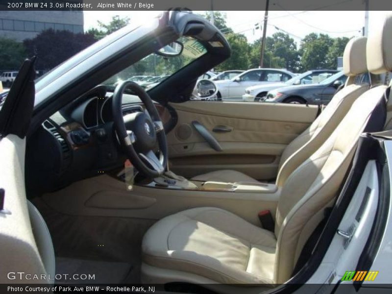 Alpine White / Beige 2007 BMW Z4 3.0si Roadster