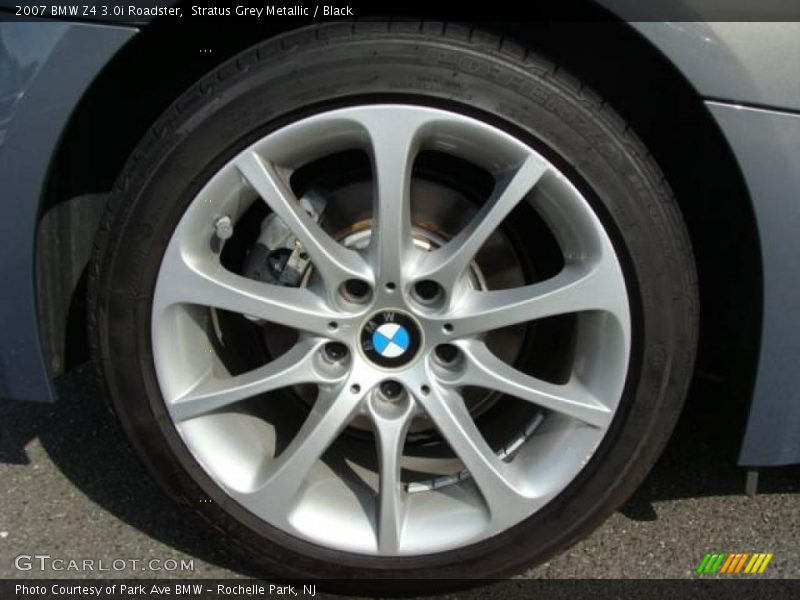Stratus Grey Metallic / Black 2007 BMW Z4 3.0i Roadster