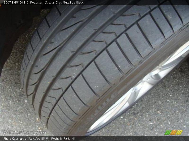 Stratus Grey Metallic / Black 2007 BMW Z4 3.0i Roadster
